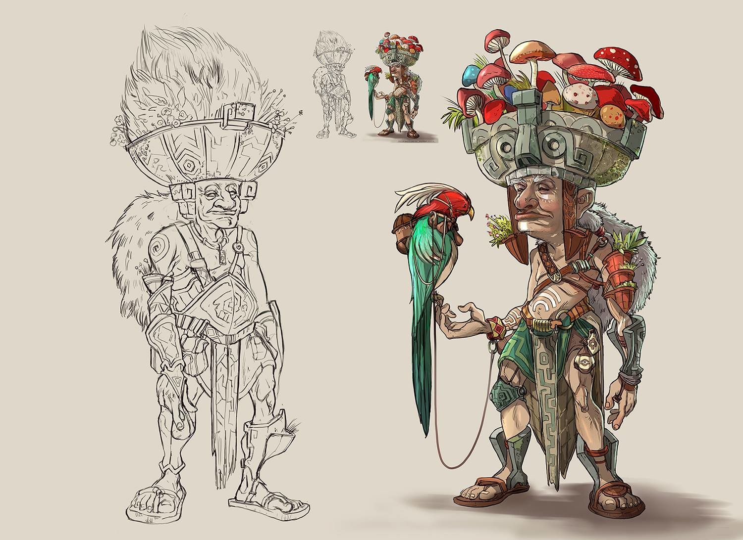 通販でクリスマス ArtStation Shaman Mushroom - その他