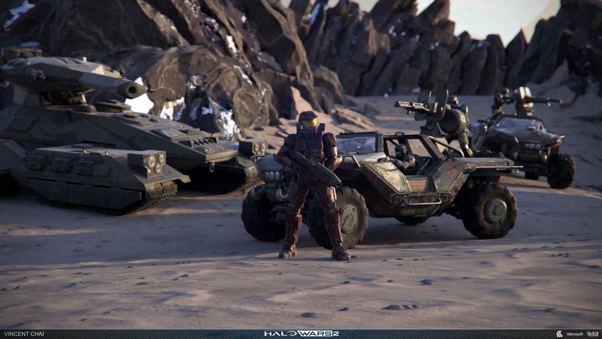 Artstation Halo Wars 2 Frontend Background Video Vincent Chai