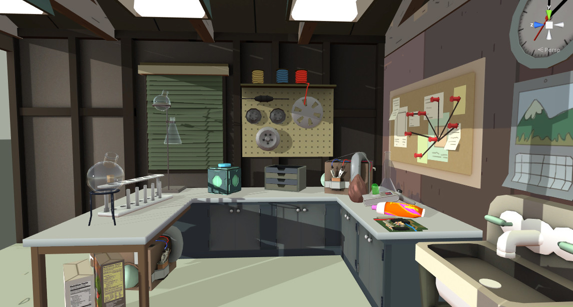 Anthony Tan Rick And Morty Vr Virtual Rick Ality 3d Garage Scene