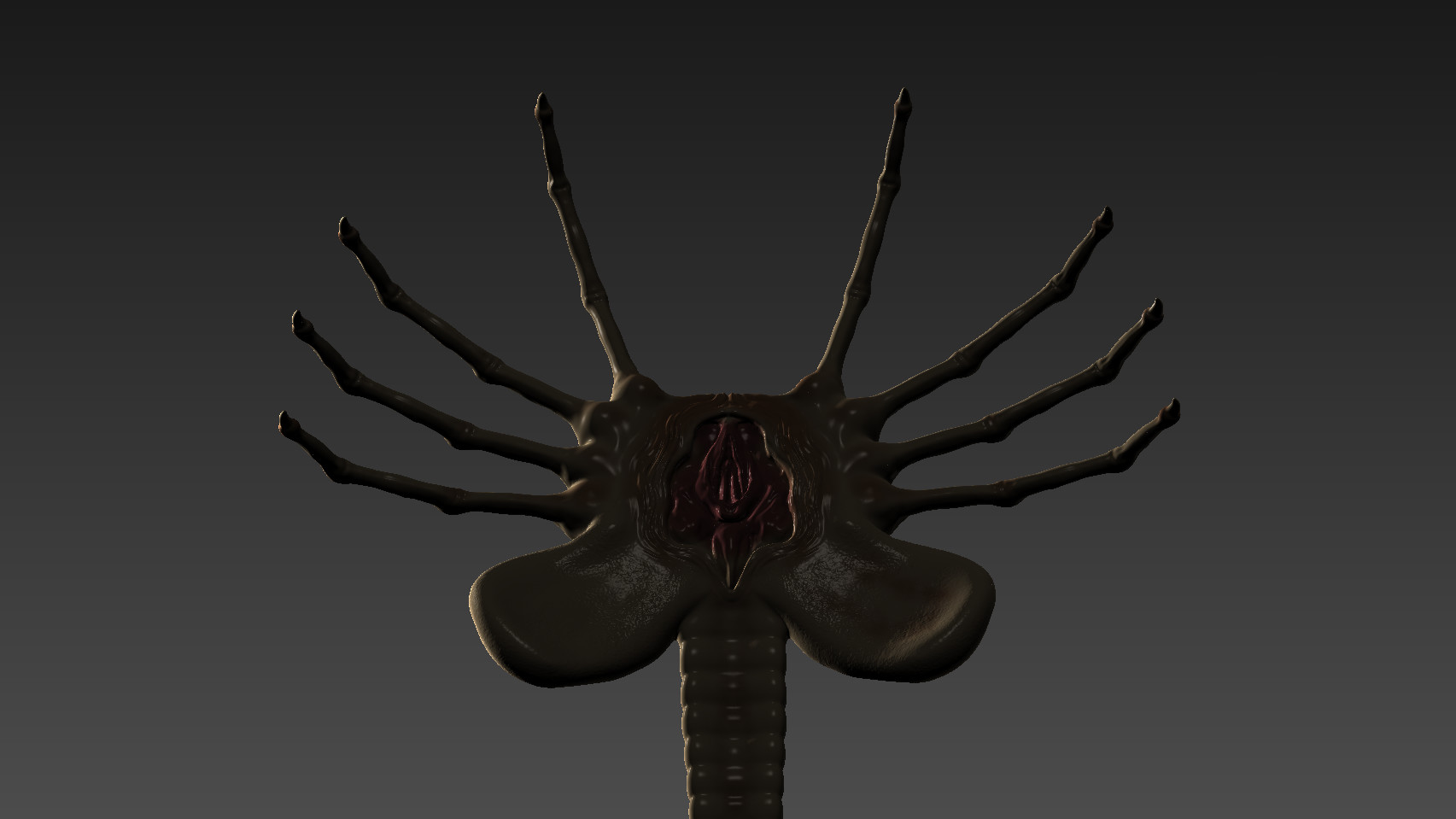 alien facehugger sautant