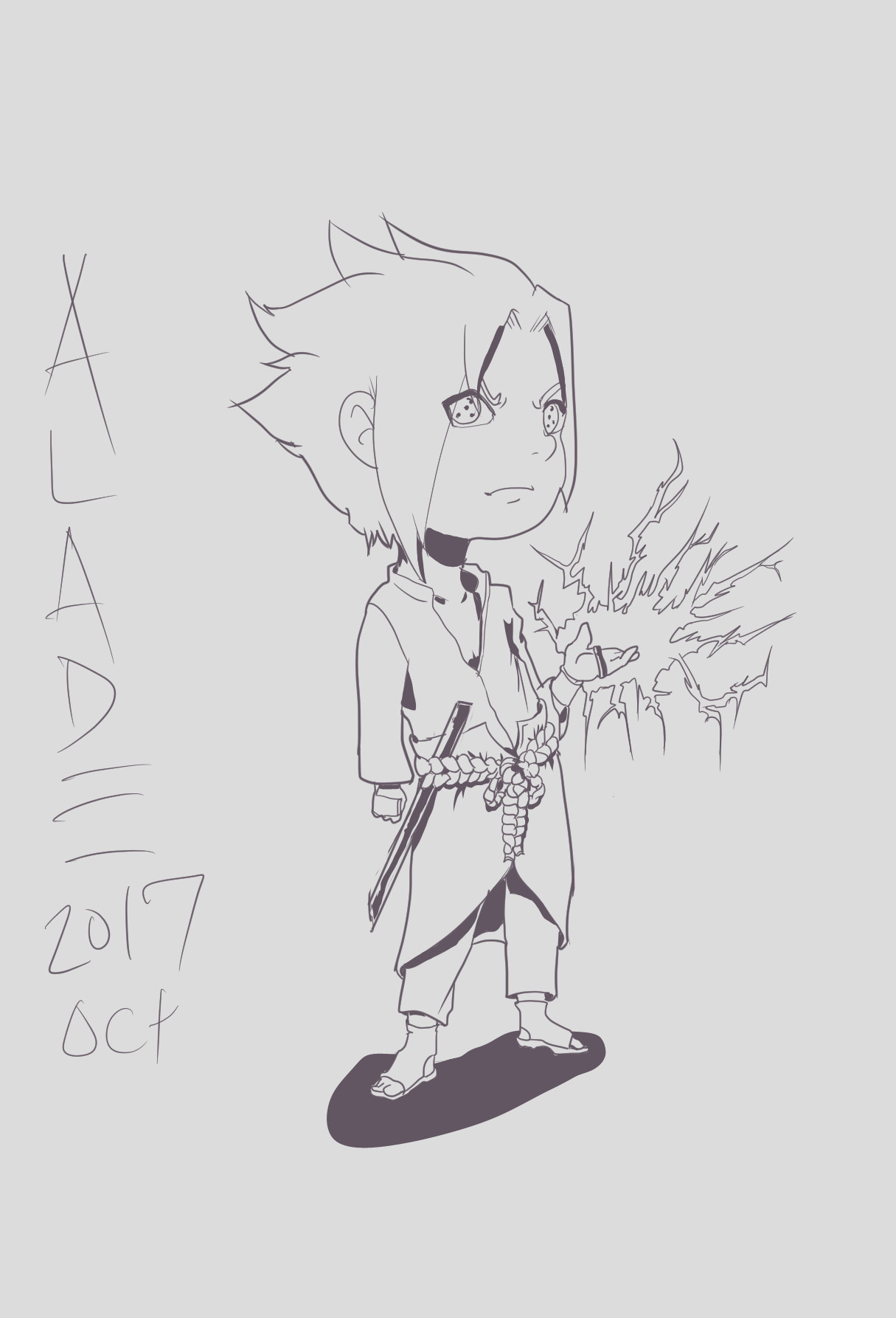 Artstation - Sasuke's Chidori