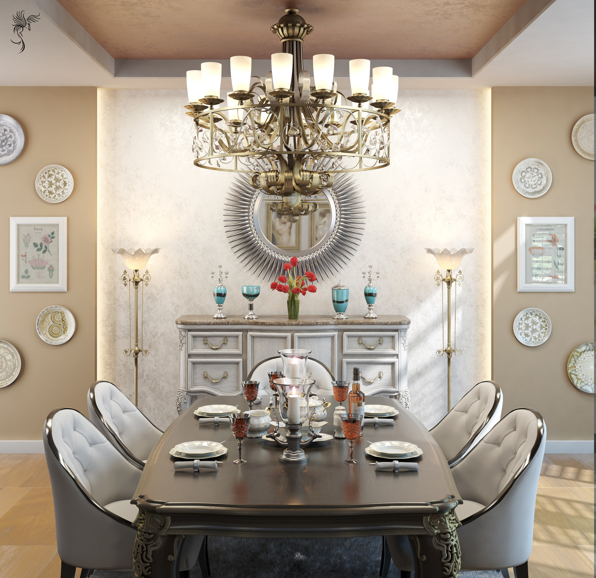 Artstation Modern Classic Dining Room Mohsen Hashemi