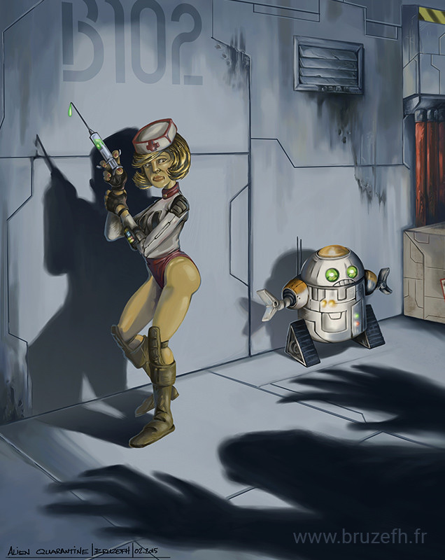 Alien quarantine by Bruzefh