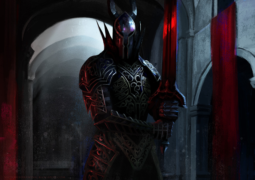 dark souls black knight concept art