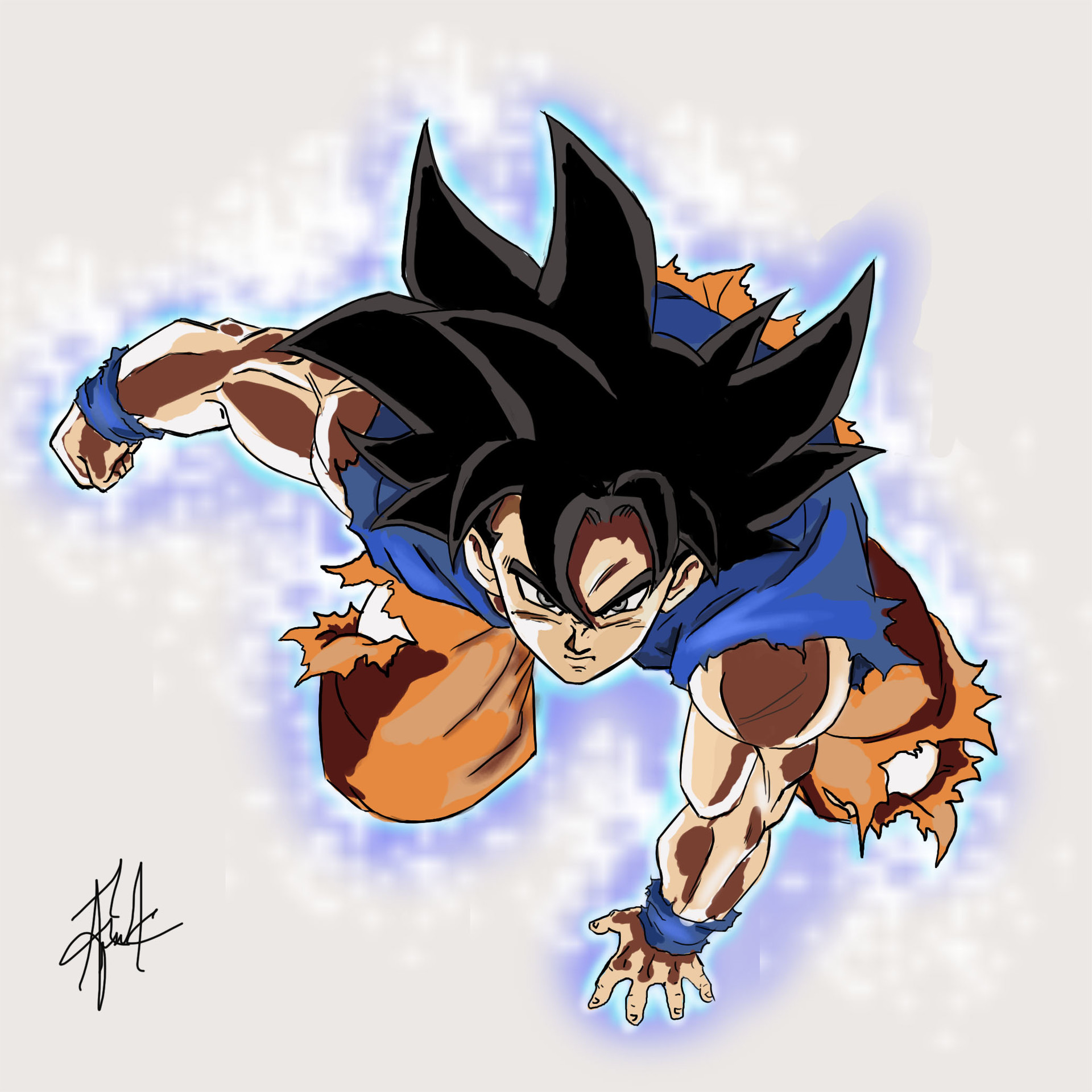 Artstation Goku Ultra Instinct Fanart Franklin Batista