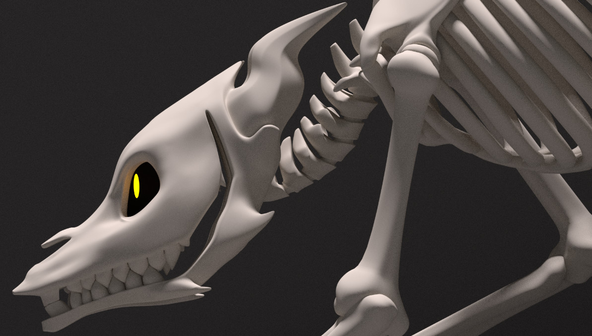 Artstation Animation And Model 3d Skeleton Monster Liz Bionickiwi
