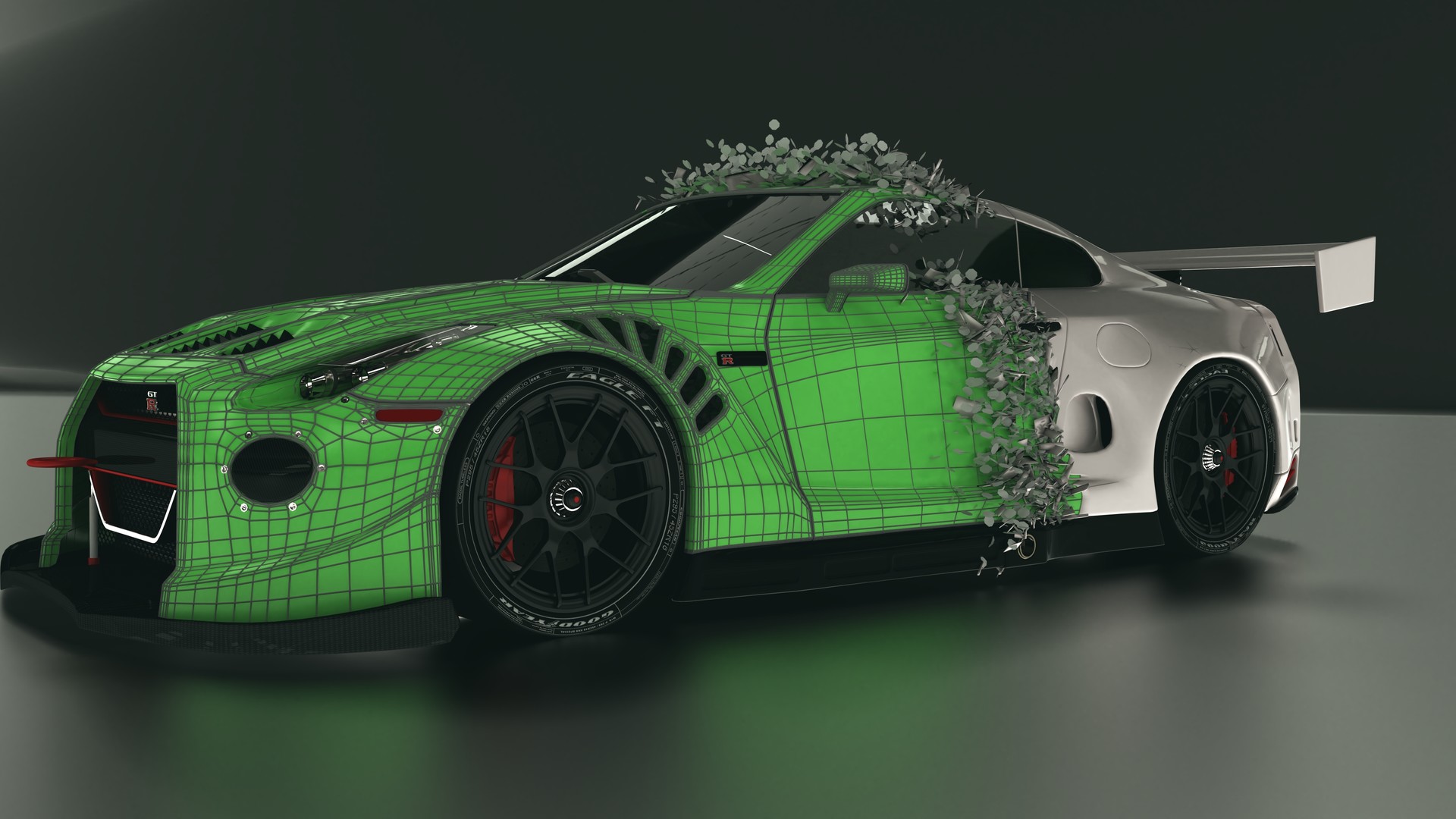 Daniel Dalcomuni - NIssan R35 peeled