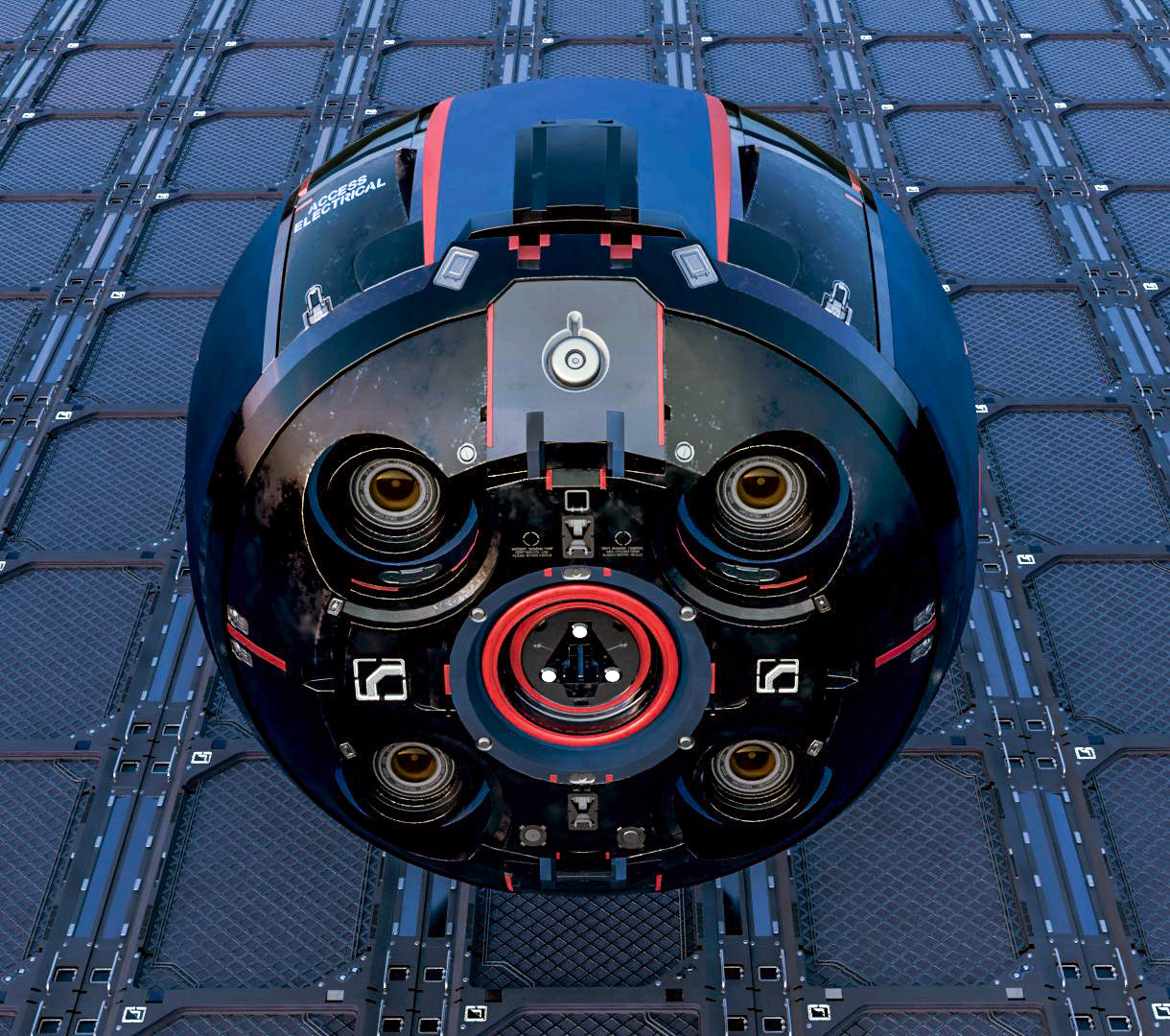 naranja Desprecio persona ArtStation - Sphere drone #hardops #DecalMachine