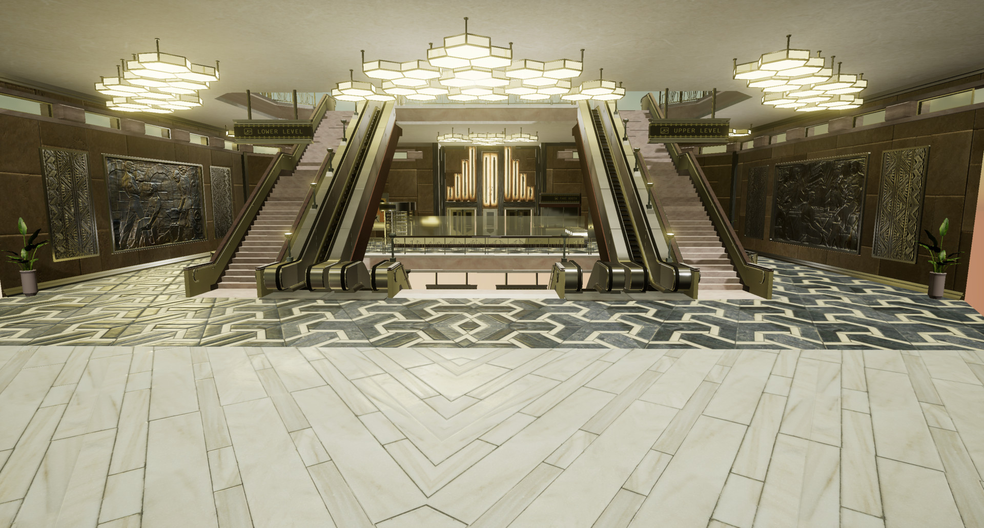 Mengde Zhan - art deco lobby
