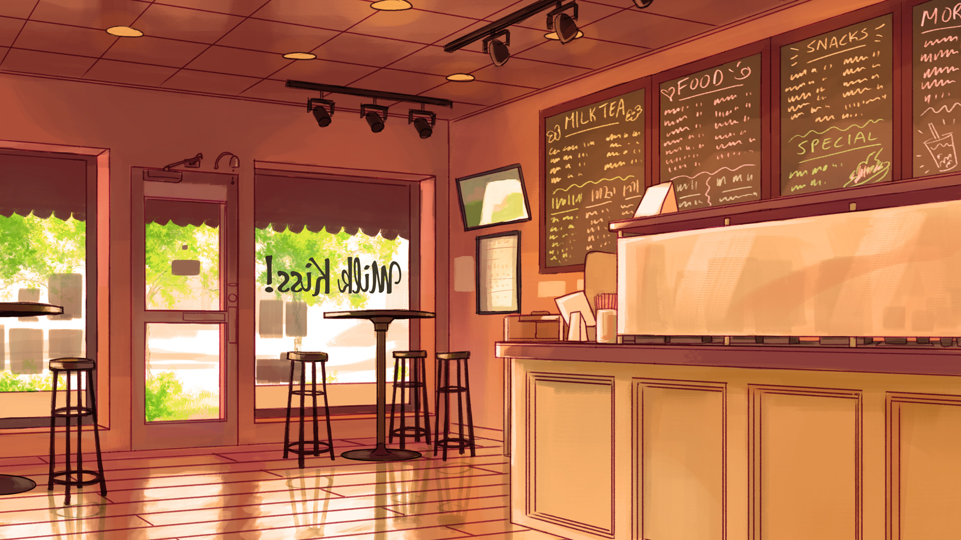 13 Anime Cafe Backgrounds ideas  anime café anime café background  episode backgrounds