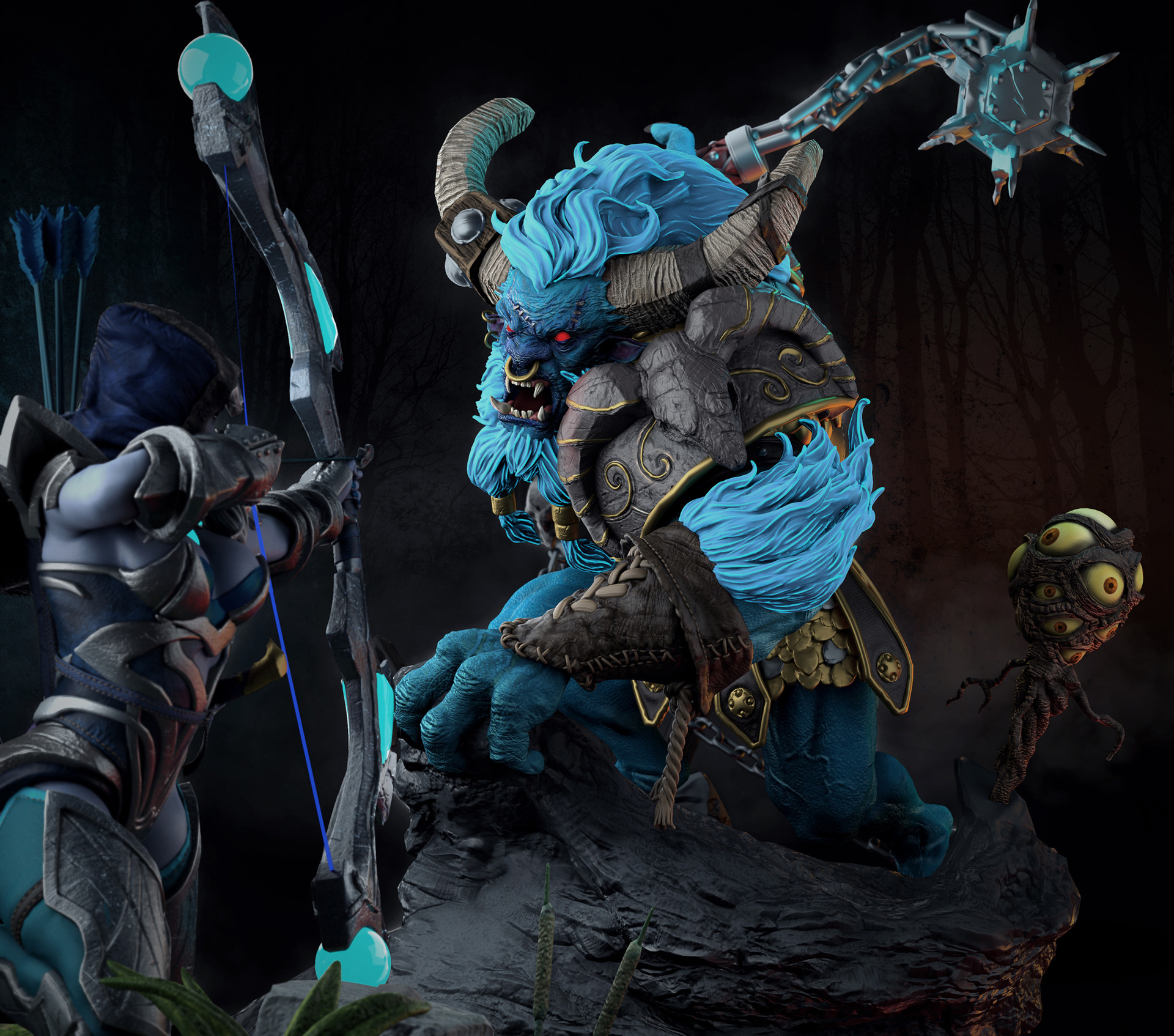 Artstation Dota2 Diorama Andre Yamaguchi