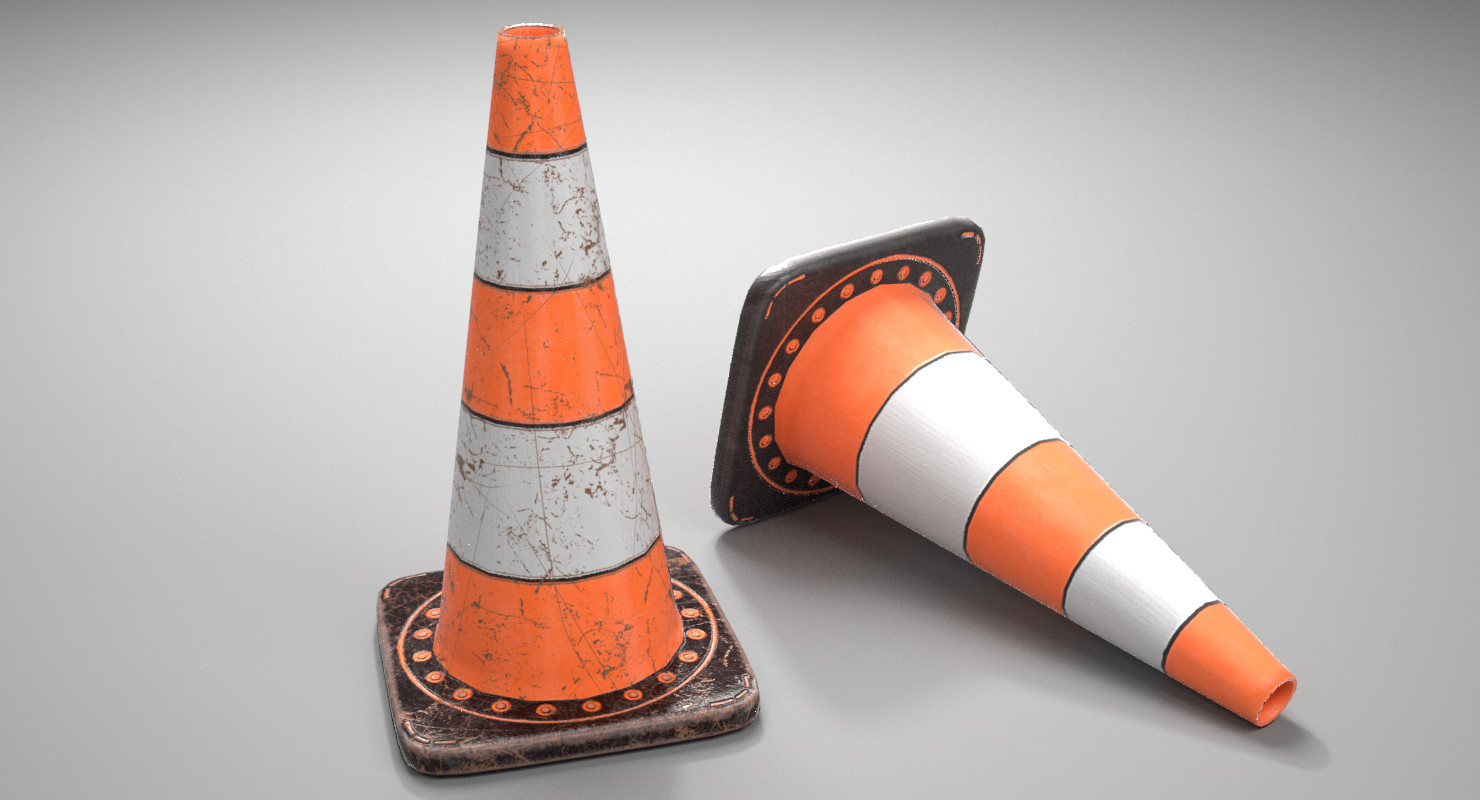 Artstation Traffic Cone Pbr Textures Stealkillz Asp
