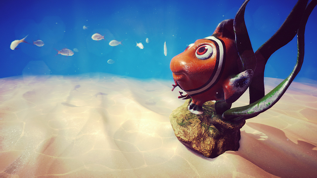 screenshot from the underwater animation