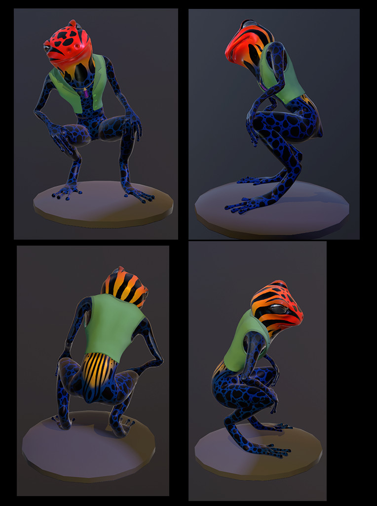Low-poly renders