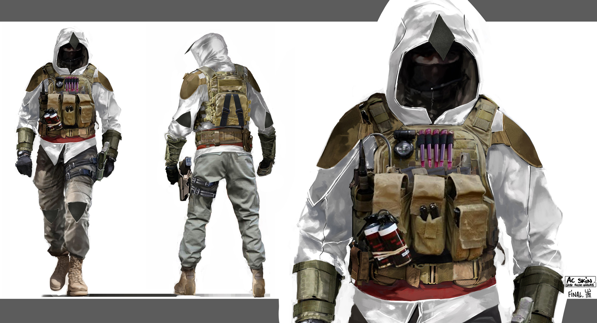 Artstation Ghost Recon Wildlands Assassin S Creed Set Geoffrey Bire Through designing characters in ghost recon wildlands since the beginning and cataloging ideas from you guys for new outfits and unique character customization ideas, we have a lot of material here to put out some great wildlands character outfits! artstation ghost recon wildlands