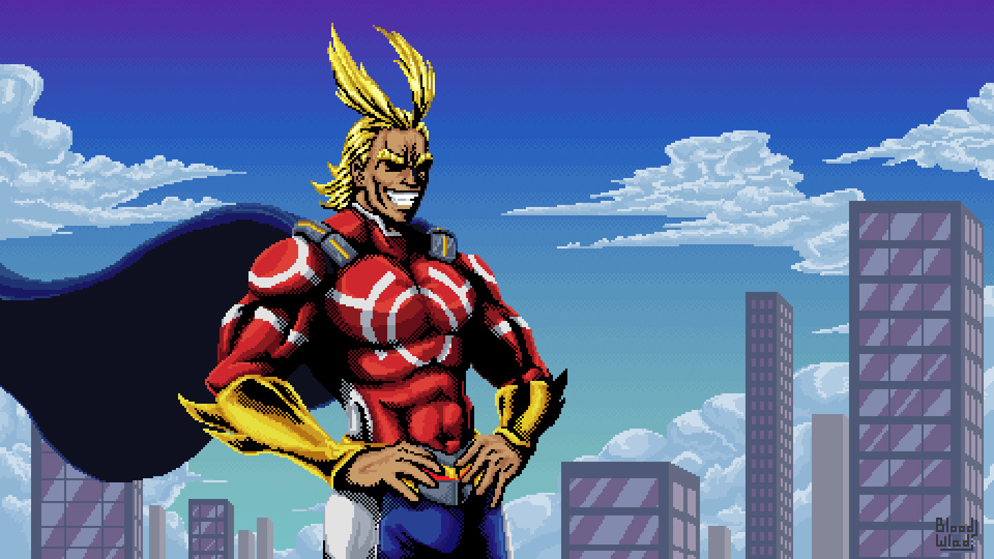 Artstation All Might Pixel Art Wladimir Ortega 747 x 1328 jpeg 195 кб. all might pixel art wladimir ortega