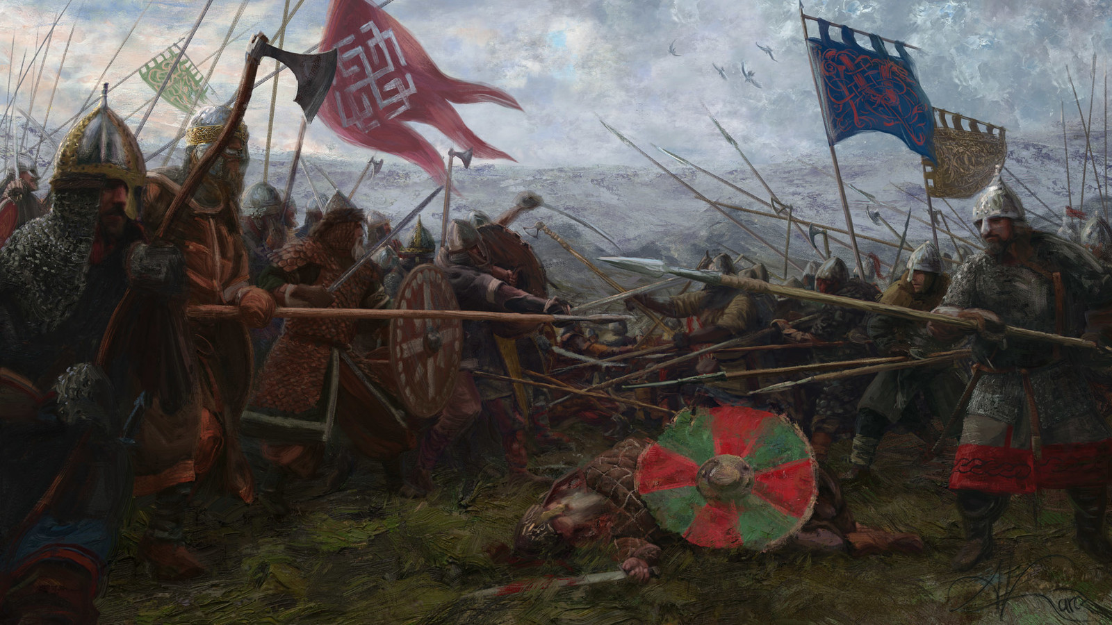 Artstation Early Medieval Battle Aleksander Karcz