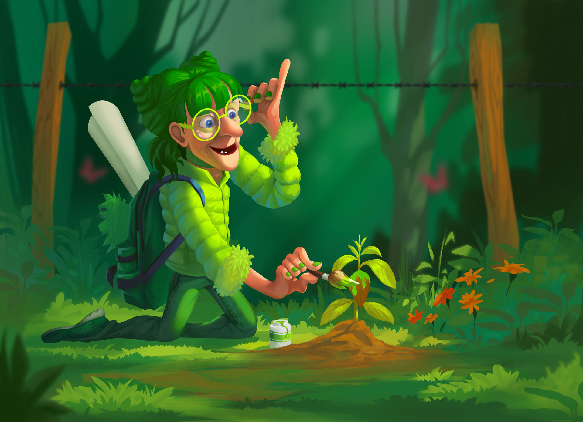 ArtStation Green Lady Elizabeth Sweetheart