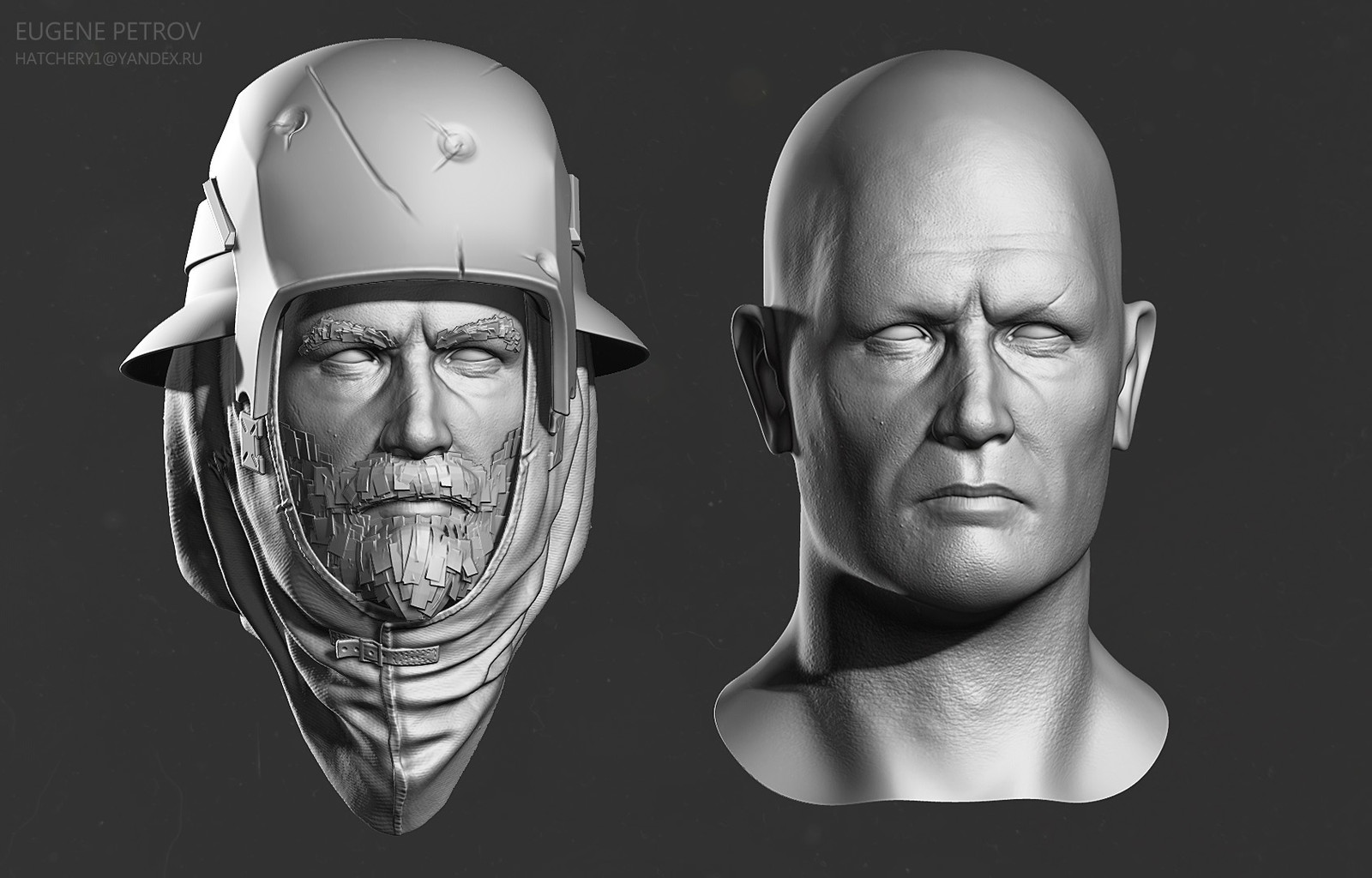 high poly head