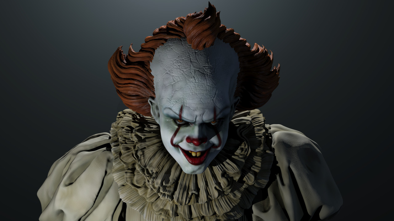 Artstation It 2017 Pennywise Ju Linne Koh