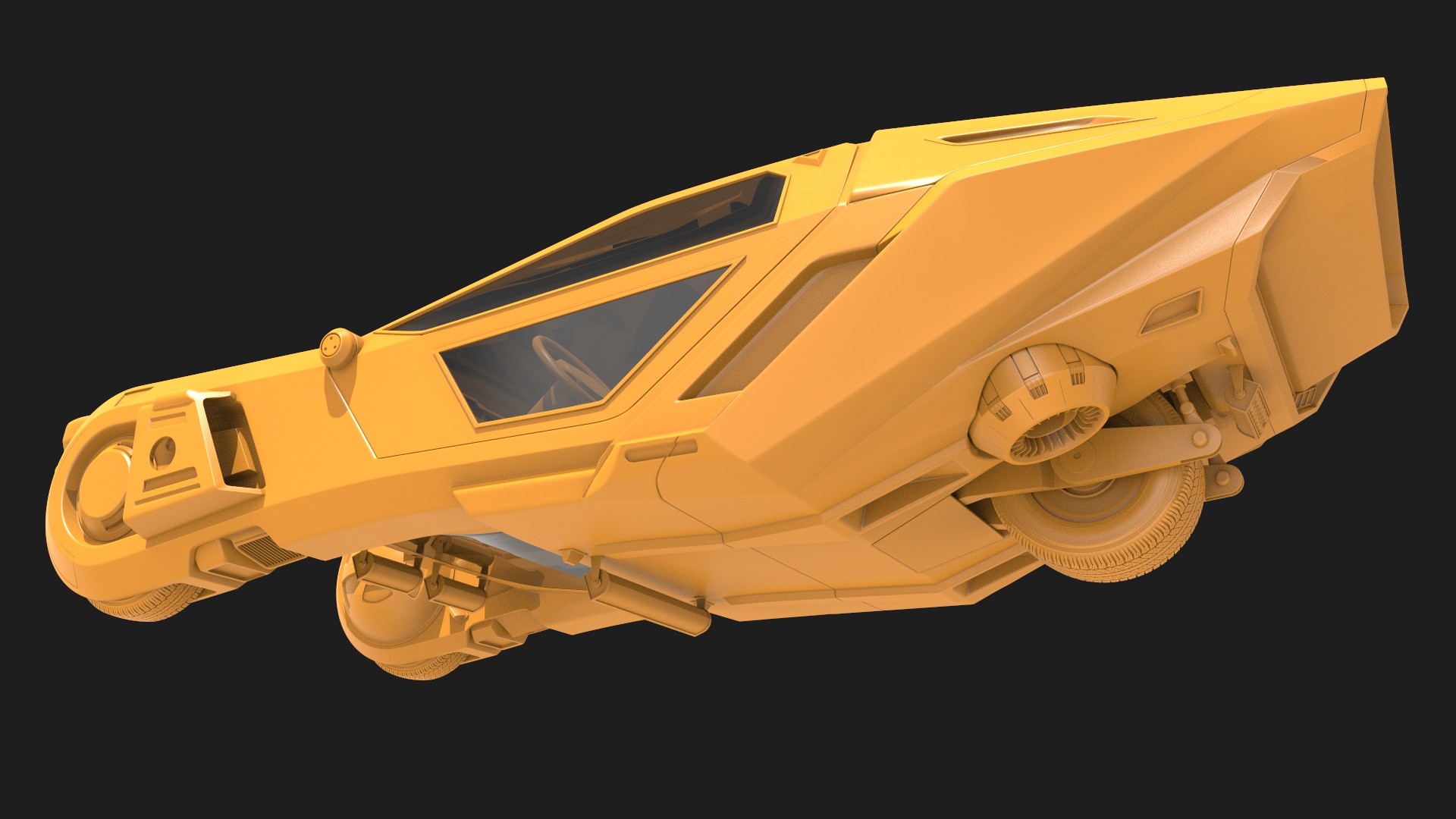 Artstation K S Spinner Blade Runner 2049 Fan Art For 3d Printing Binh Le