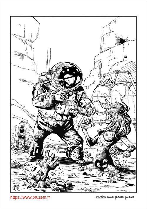 Step 2 : digital inking in Manga Studio