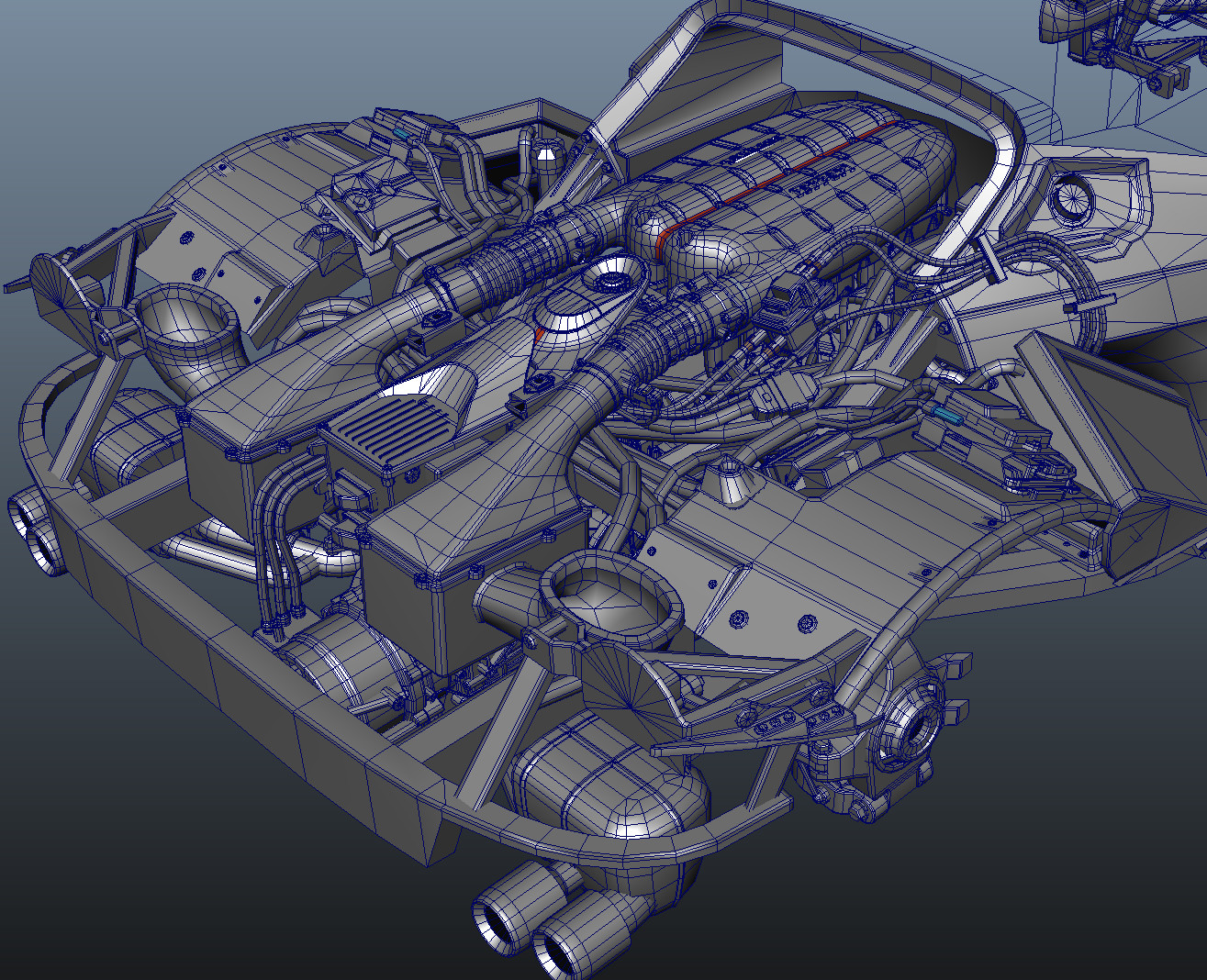 Artstation Ferrari Laferrari Engine Bay And Suspensions Andrea