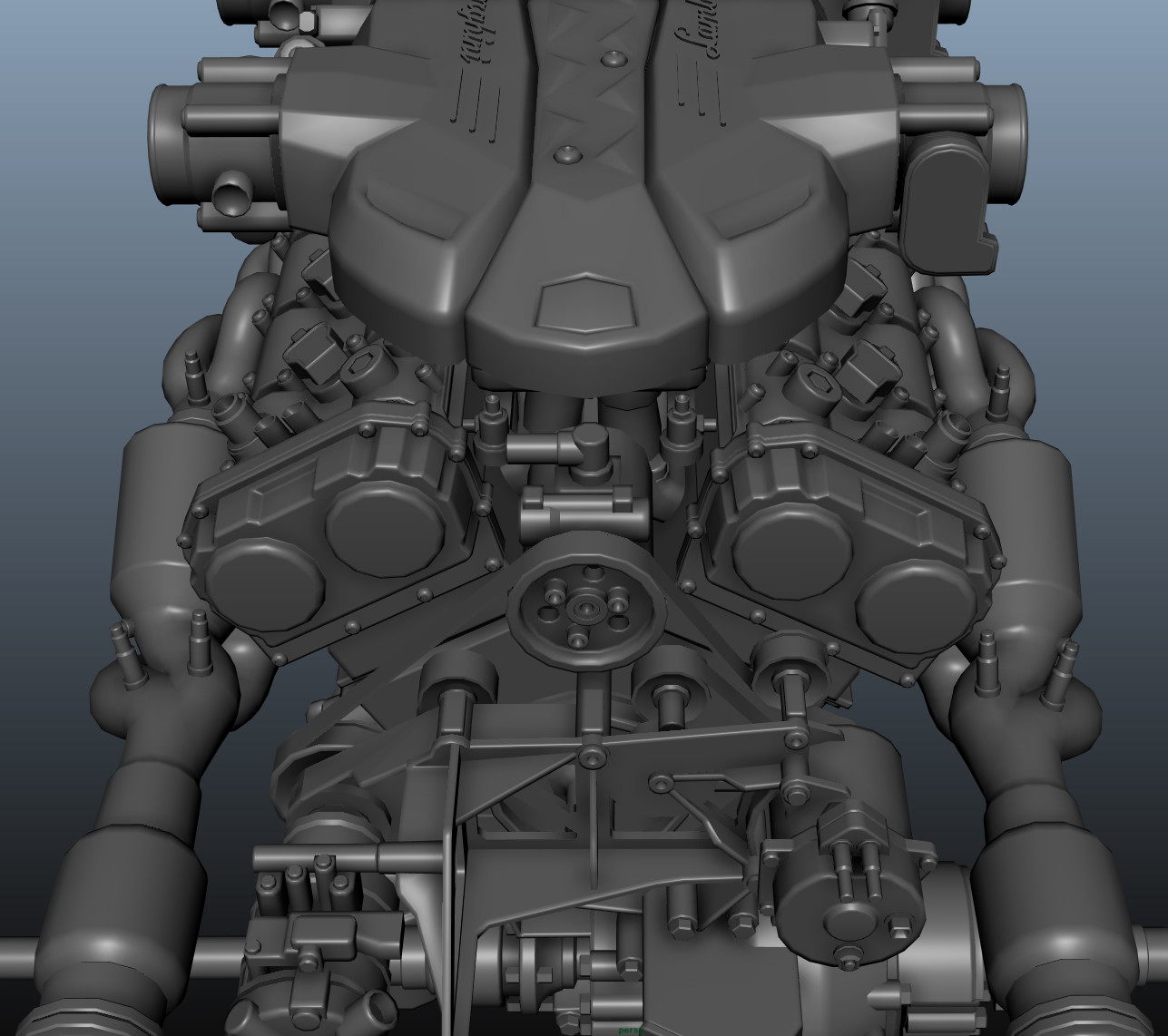 Lamborghini Aventador Engine Blueprint