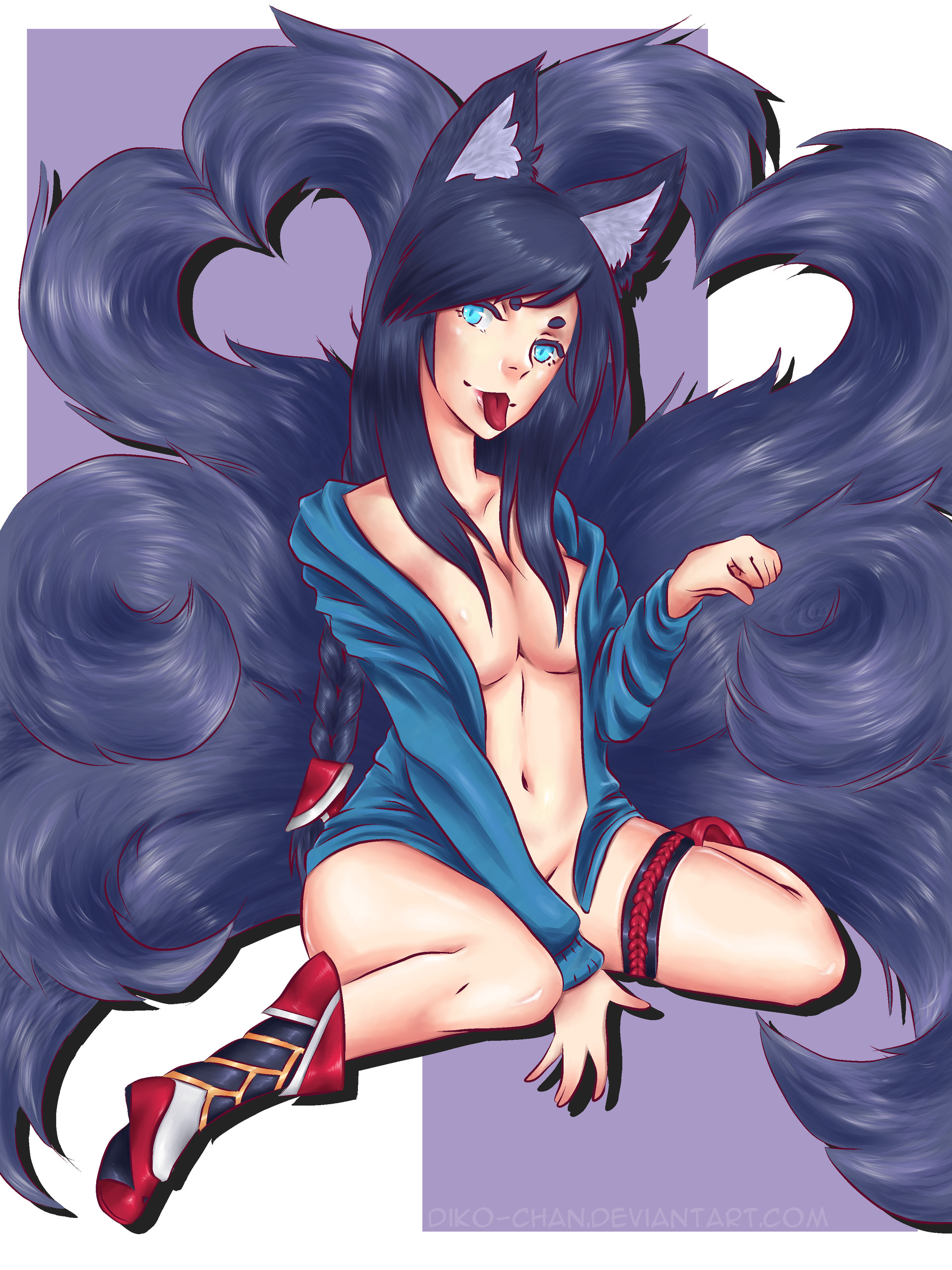 Orsolya Obertik Commission Ahri Fanart Snowdown ahri skin hot and fresh! orsolya obertik commission ahri fanart