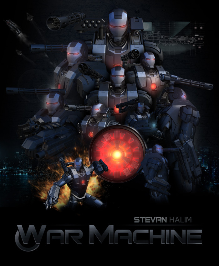 Artstation Iron Man War Machine Stevan Halim