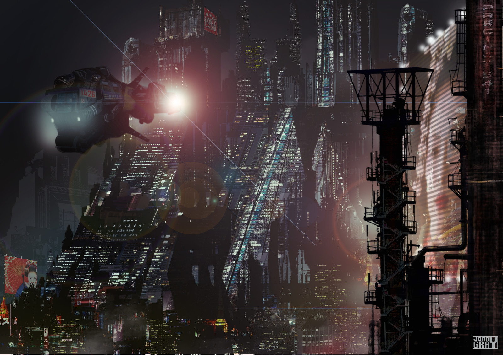Cyberpunk noir
