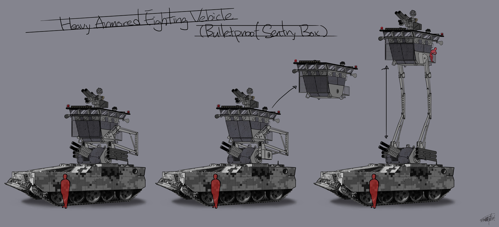 Heavy Armored Fighting Vehicle ( Bulletproof Sentry Box MOD)