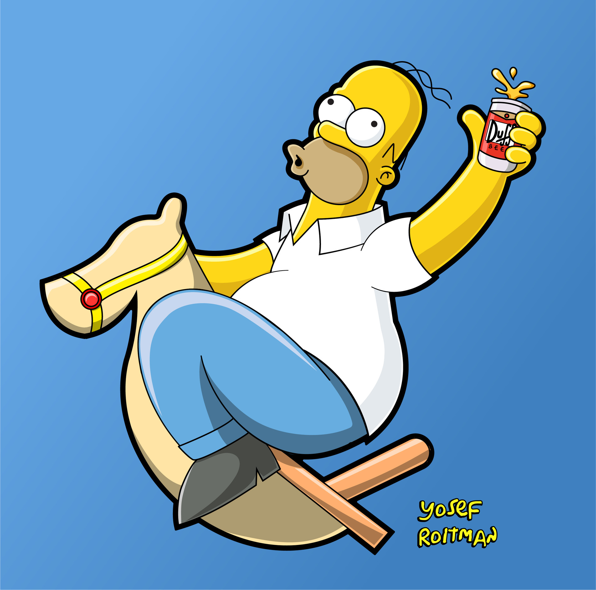 Homer Simpsons - Pose study.