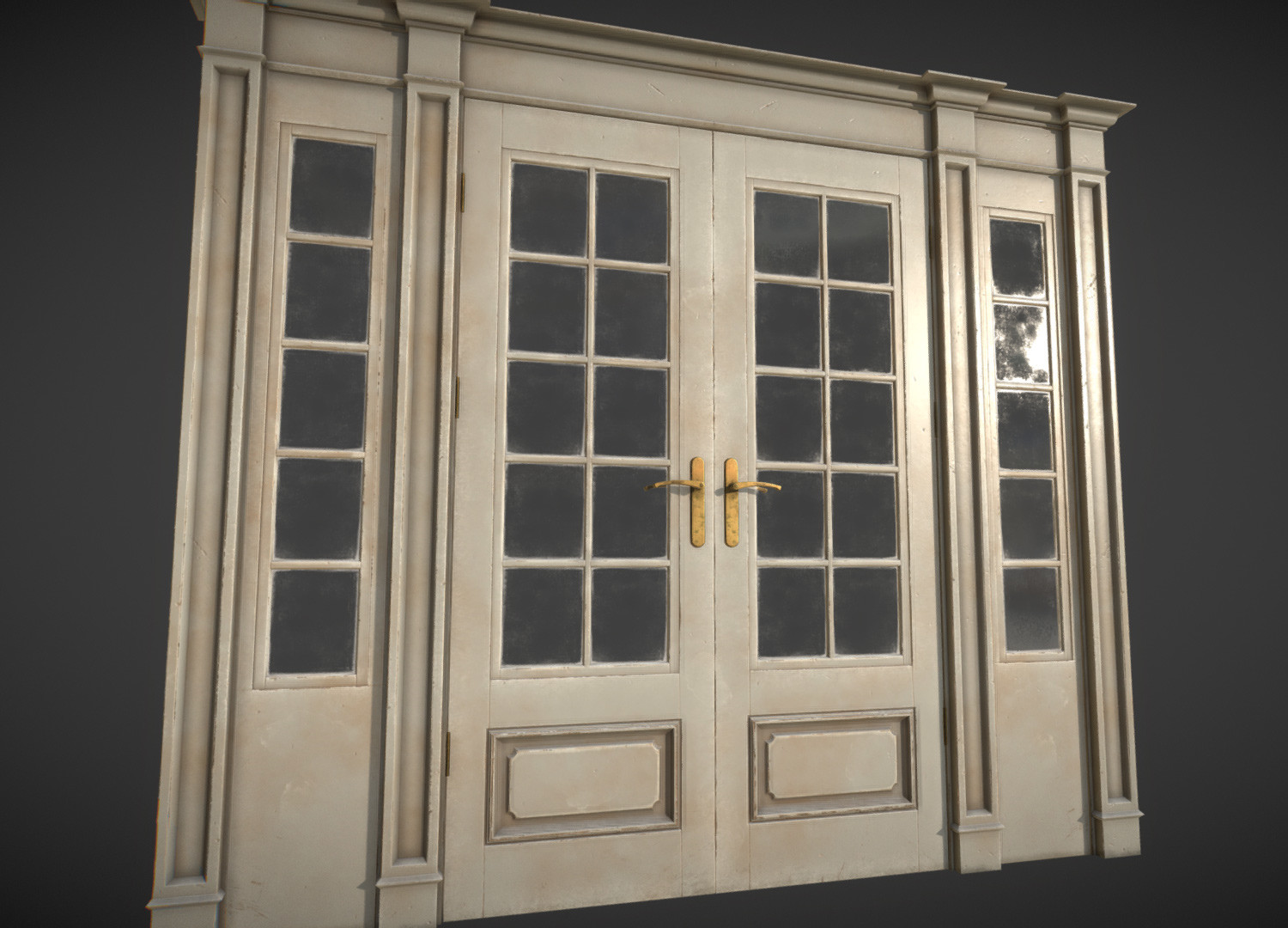 Artstation White Painted Old French Door J Seok Lee