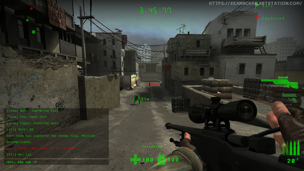 Artstation Fps Gui Design Sean Chan