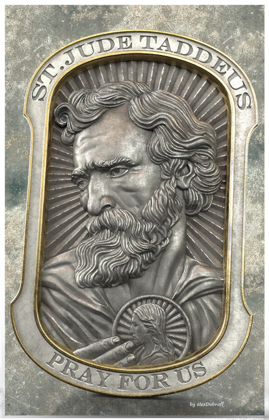 St Jude Taddeus pendant
