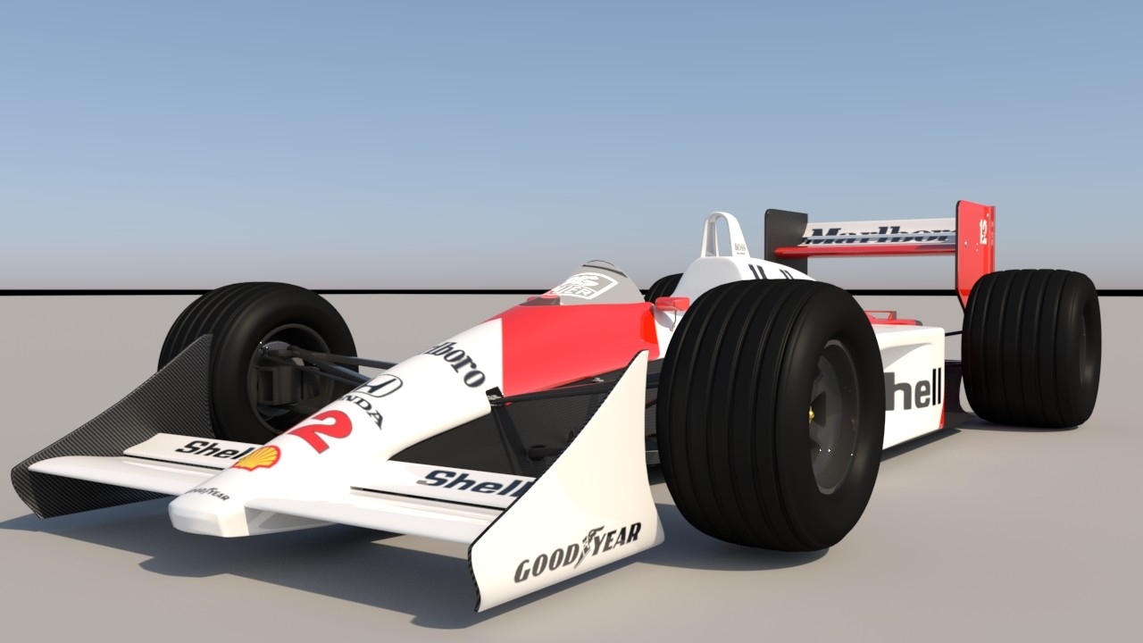 ArtStation - Automotive Design - McLaren MP4/4 - 1988 (WIP)