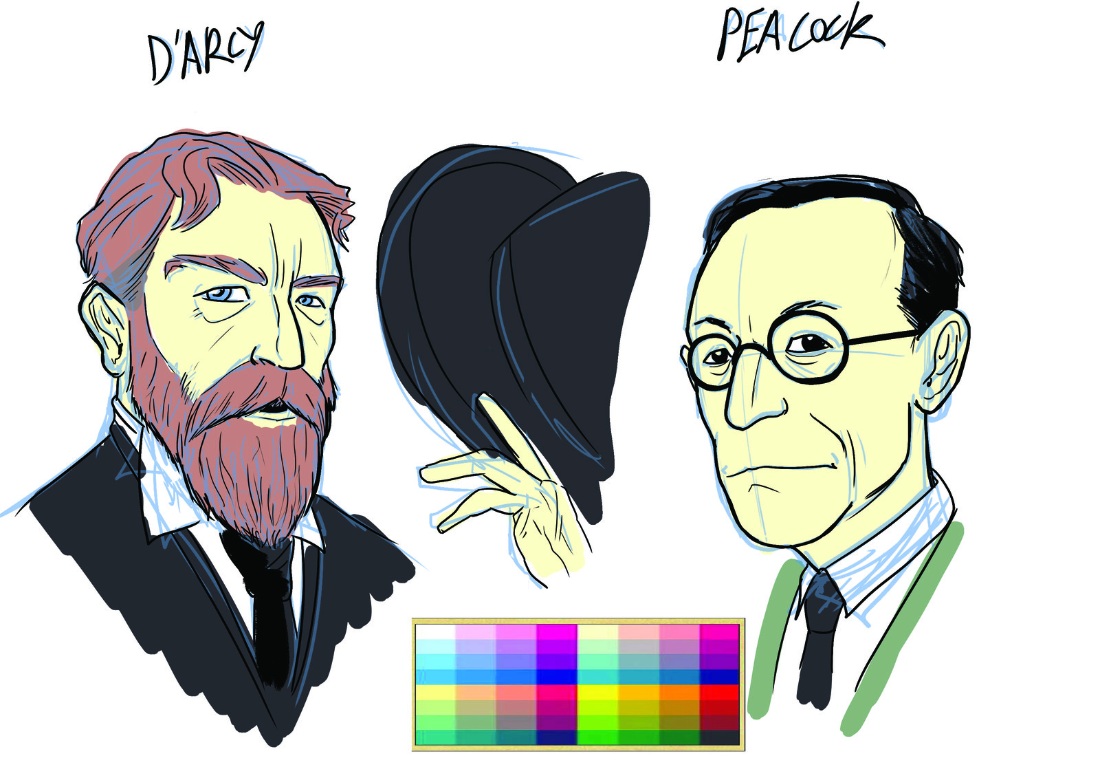 D'Arcy Thompson and Professor Peacock Concept Art.