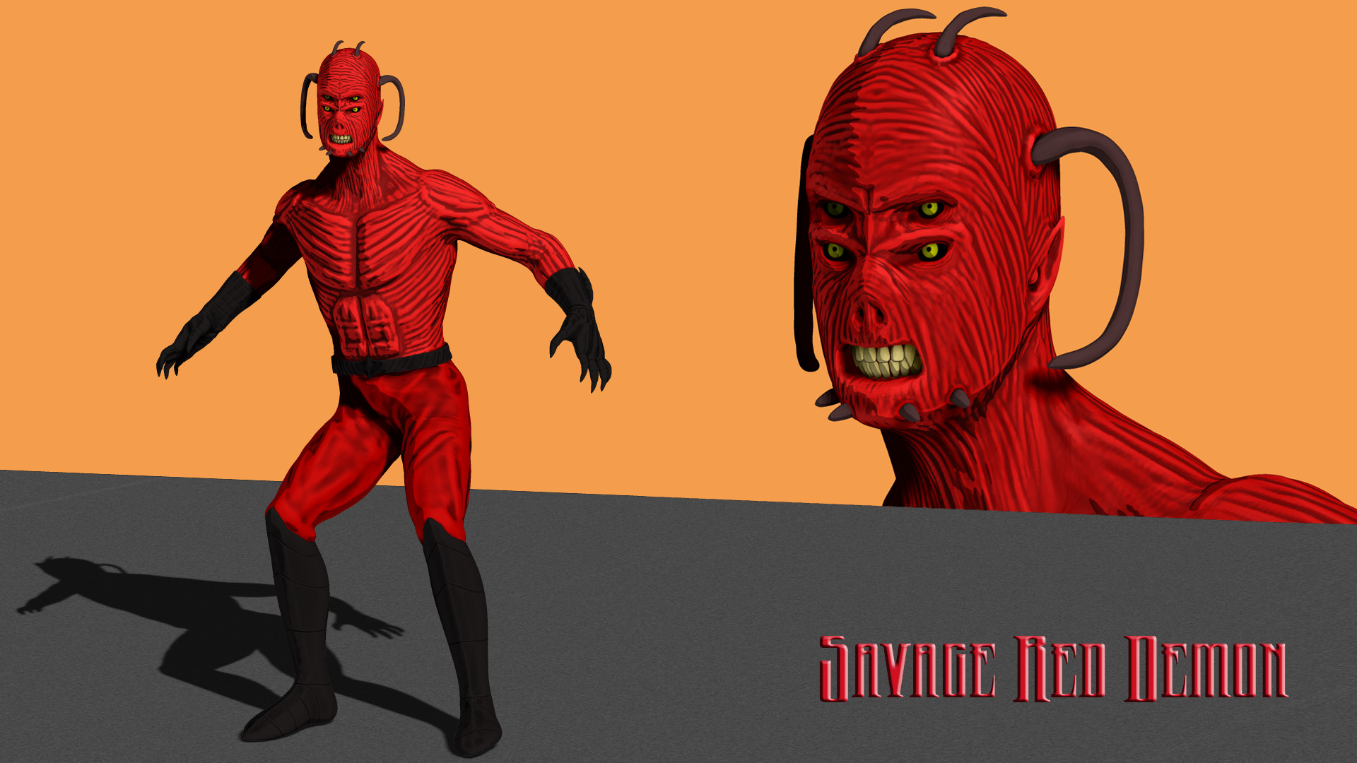 ArtStation - Savage Red Demon | Participant of CGTrader Awards