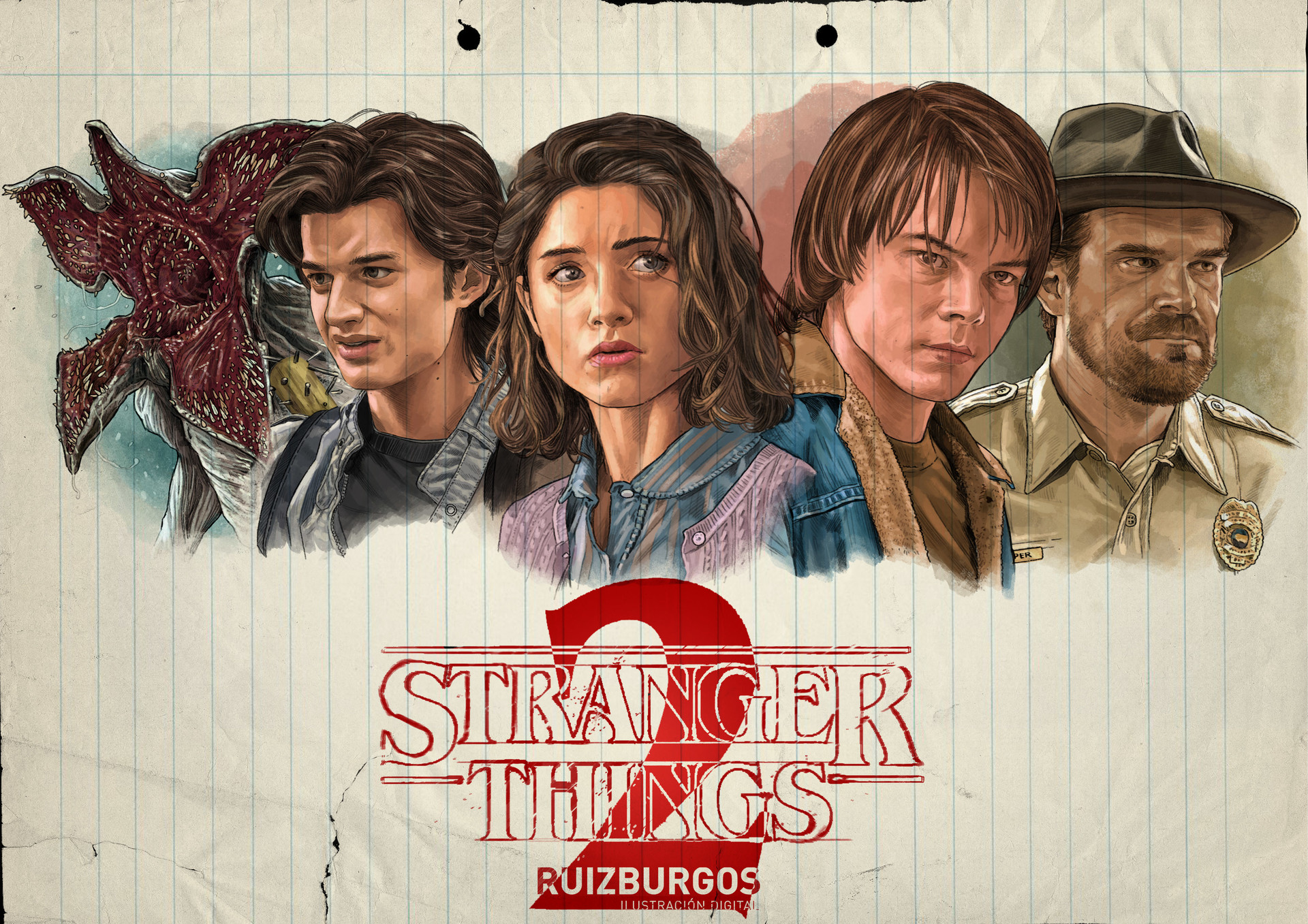 Artstation Stranger Things 2 Ruiz Burgos