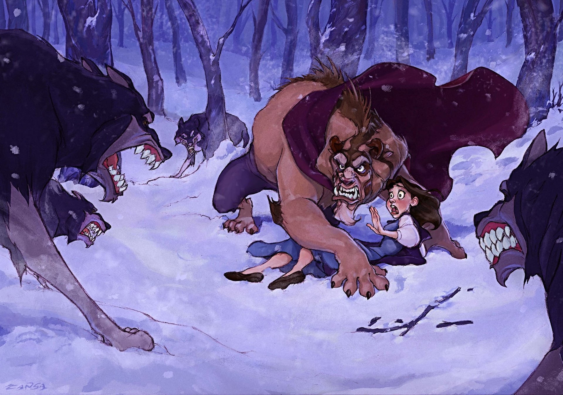 Artstation Disney S Beauty And The Beast Fan Art Natasa Kourti Tansa