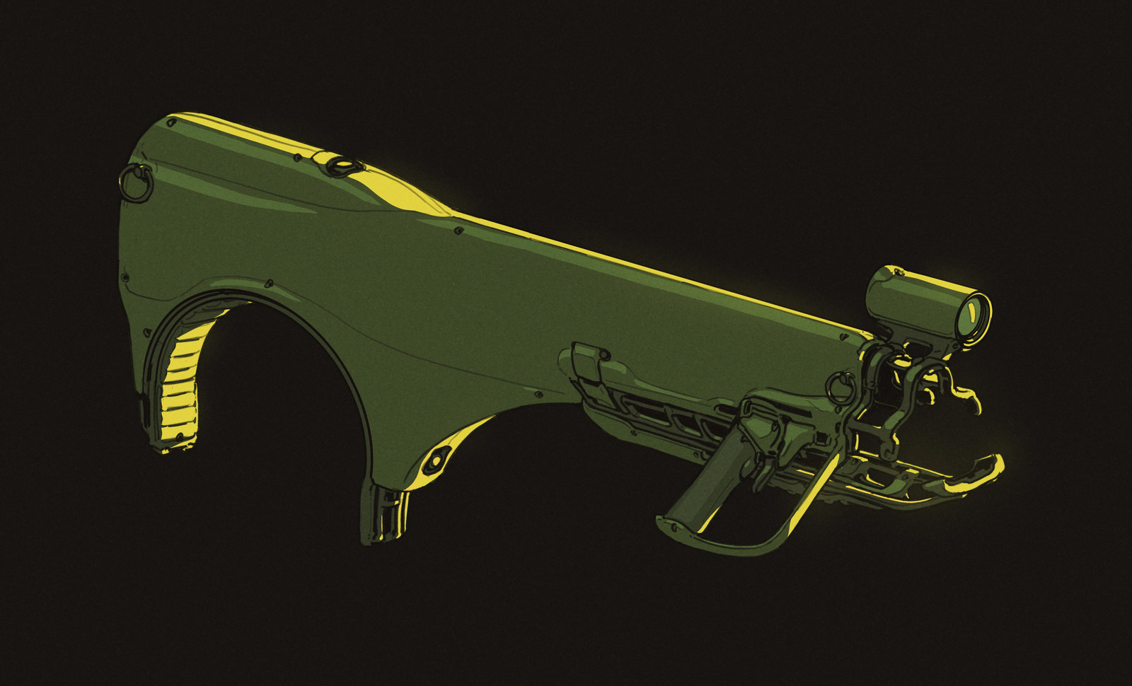 Over The Shoulder Rifle Thing
