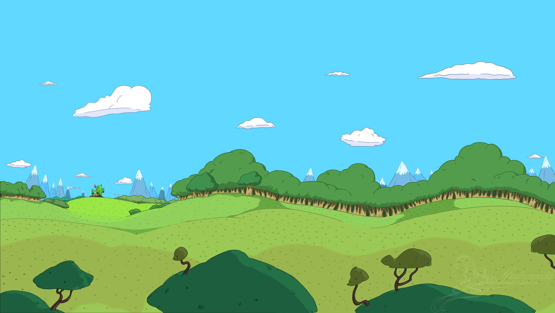 ArtStation - Adventure Time Background edit