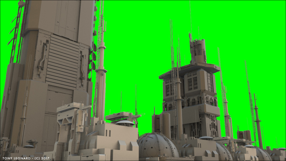 Earlier render with lower angle..