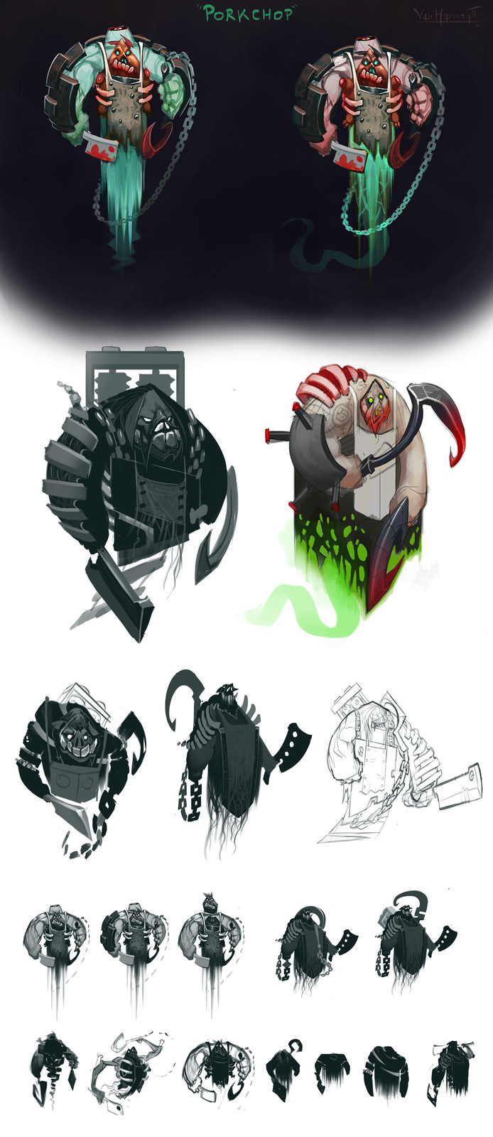 "Porkchop" sketches