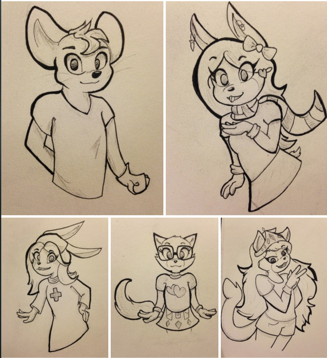Artstation - Toontown Characters Drawing Requests (2015)