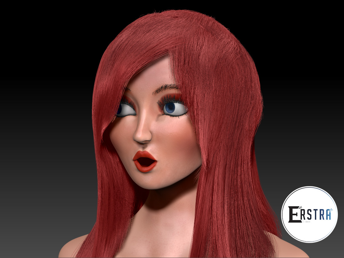 Artstation My Red Head Woman Erickson Putrahar