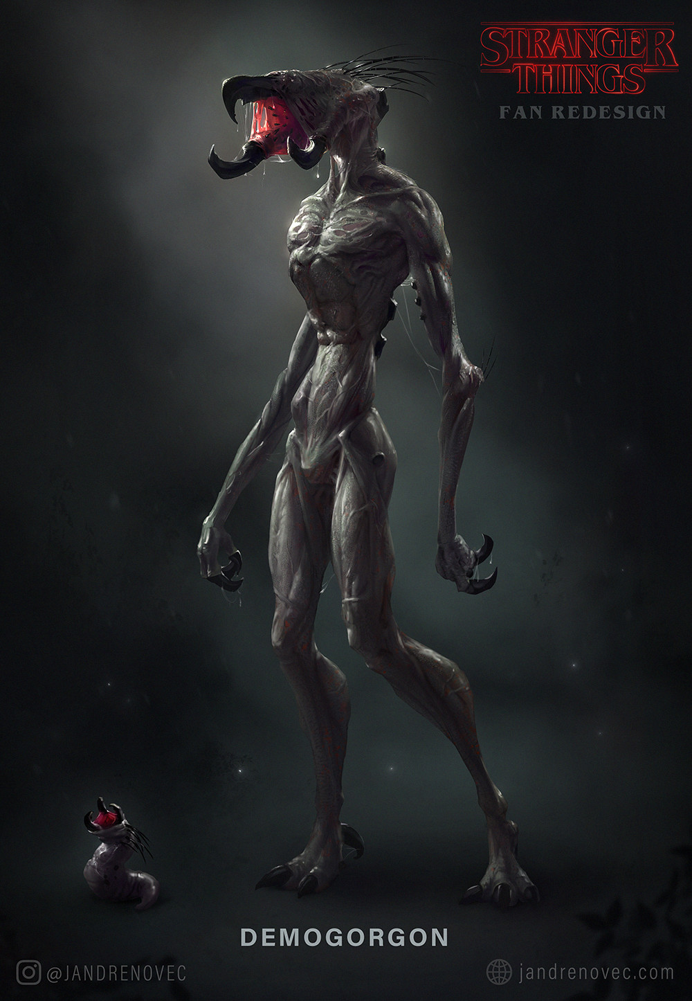 Artstation Stranger Things Demogorgon Redesign Jan Drenovec