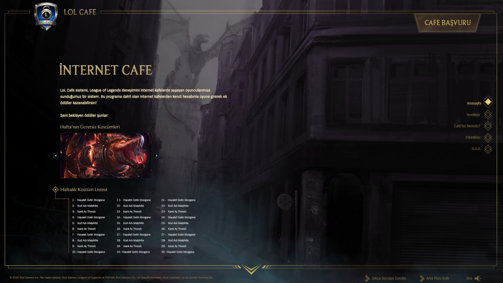 Artstation Lol Cafe Promo Website Cem Akkaya