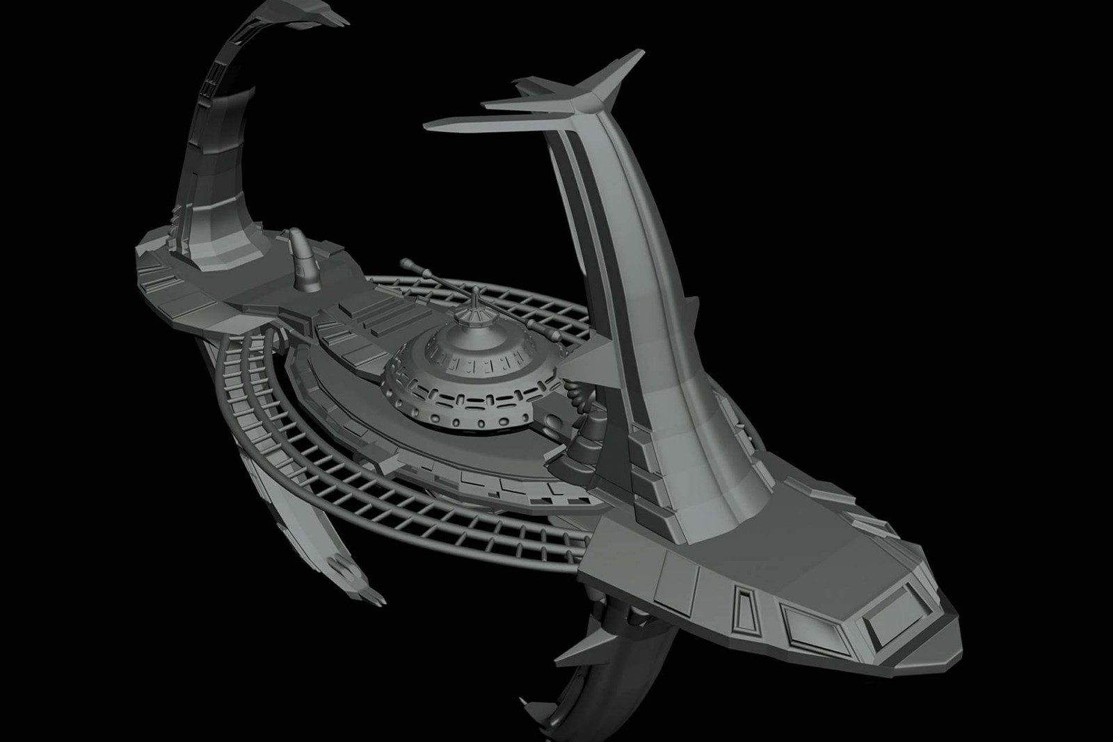 Artstation Concept Alien Ship 3d Inorganic Modelling Anuj Tomar